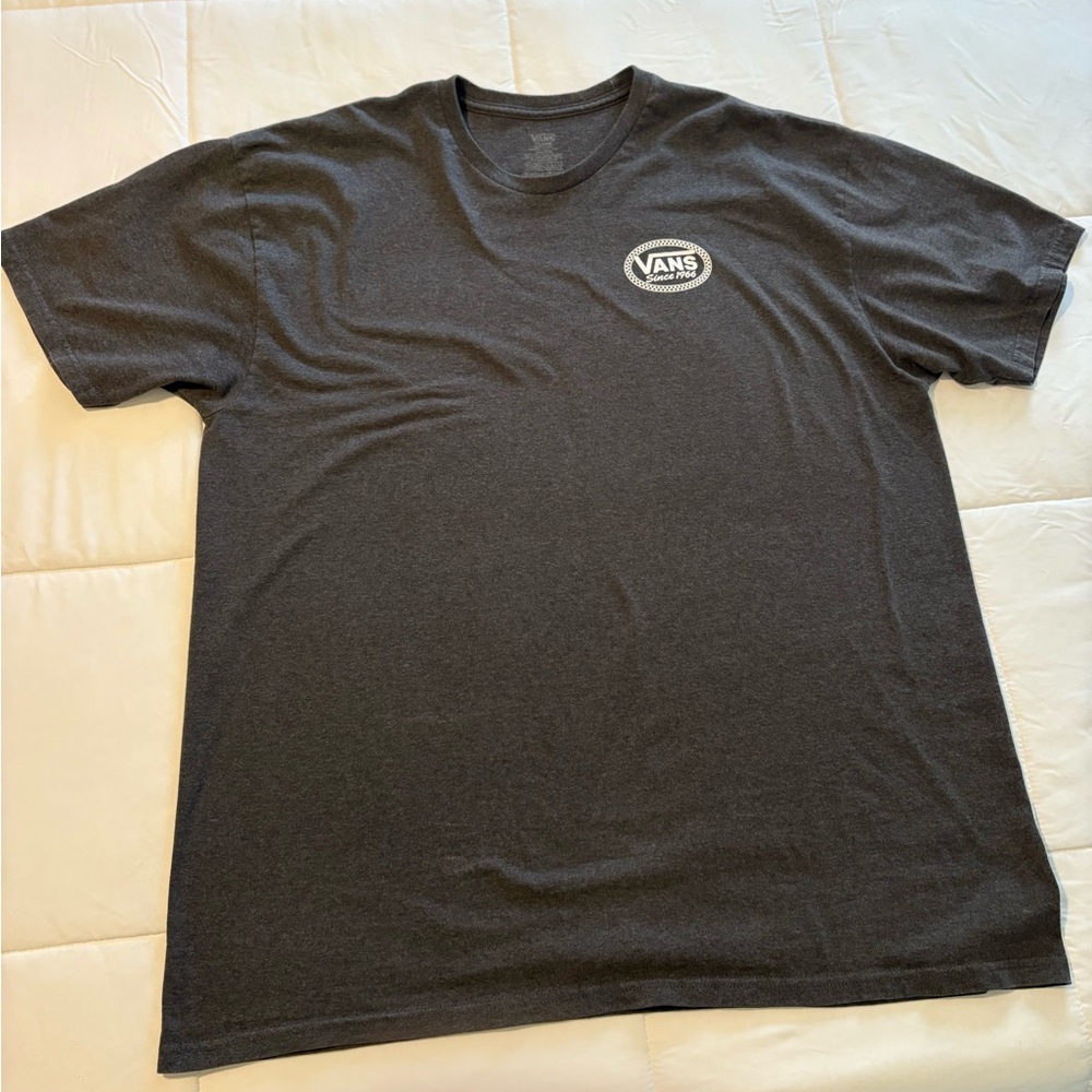 Vans Logo T-Shirt lot of 4  - 2 Black, 1 Charcoal, 1 White mens XXL - Picture 7 of 10